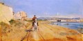 Autoportrait le long de la route de La Salice Antibes classiciste Jean Louis Ernest Meissonier
